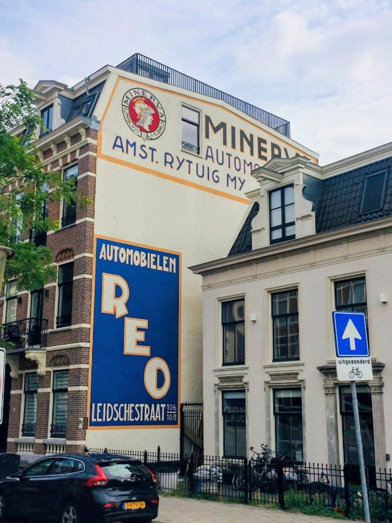 Iconic and vintage style hand-painted wall signs in Amsterdam